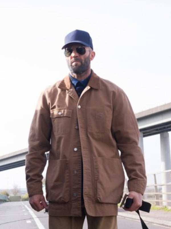 Jason Statham The Beekeeper Brown Cotton Jacket