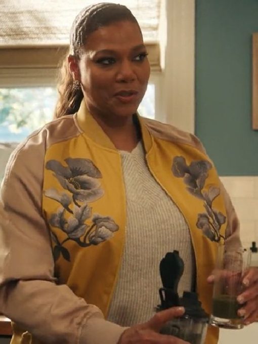 The-Equalizer-Season-3-Queen-Latifah-Floral-Bomber-Jacket