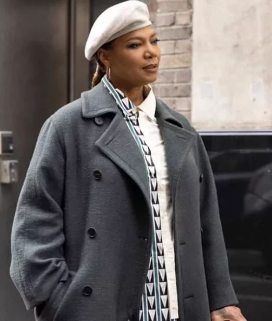 The-Equalizer-Queen-Latifah-Grey-Wool-Trench-Coat