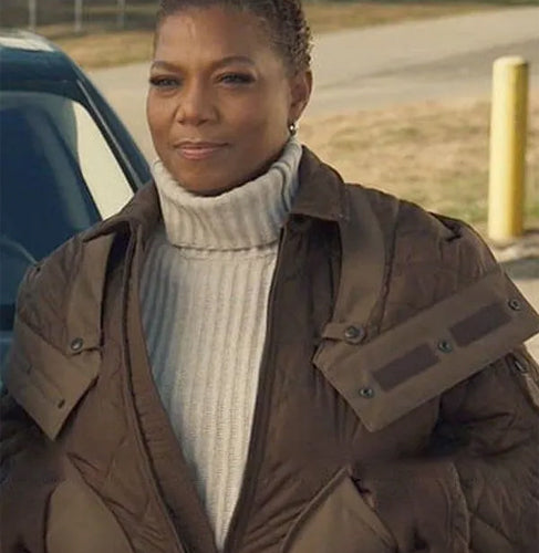 The Equalizer Robyn McCall Brown Bomber Hooded Jacket