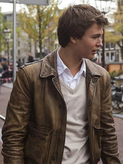 ANSEL ELGORT THE FAULT IN OUR STARS LEATHER JACKET