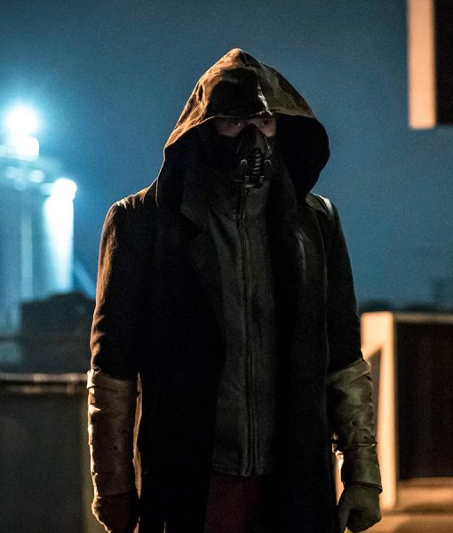 The-Flash-S05-Cicada-Chris-Klein-Black-Leather-Hooded-Coat