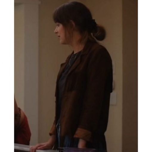 The High Note Maggie Dark Brown Fringe Suede Jacket