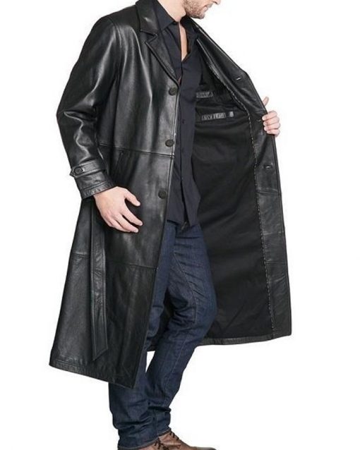 Chris Harmsworth Black Trench Coat