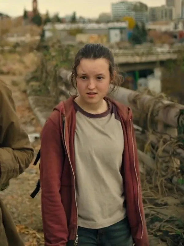 Bella Ramsey The Last Of US Ellie Williams Maroon Hoodie