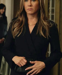 The Morning Show Jennifer Aniston Black Wool Coat