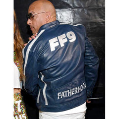 Vin Diesel Blue Leather Jacket