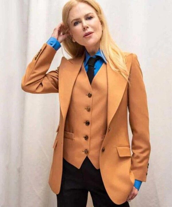 Grace Fraser The Undoing Tan Blazer Suit Coat