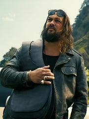 The Wrecking Crew 2026 Jason Momoa Leather Jacket