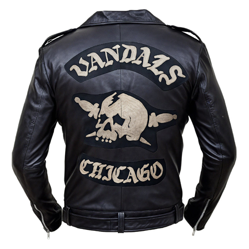 The Bikeriders Tom Hardy Vandals Chicago Black Leather Jacket