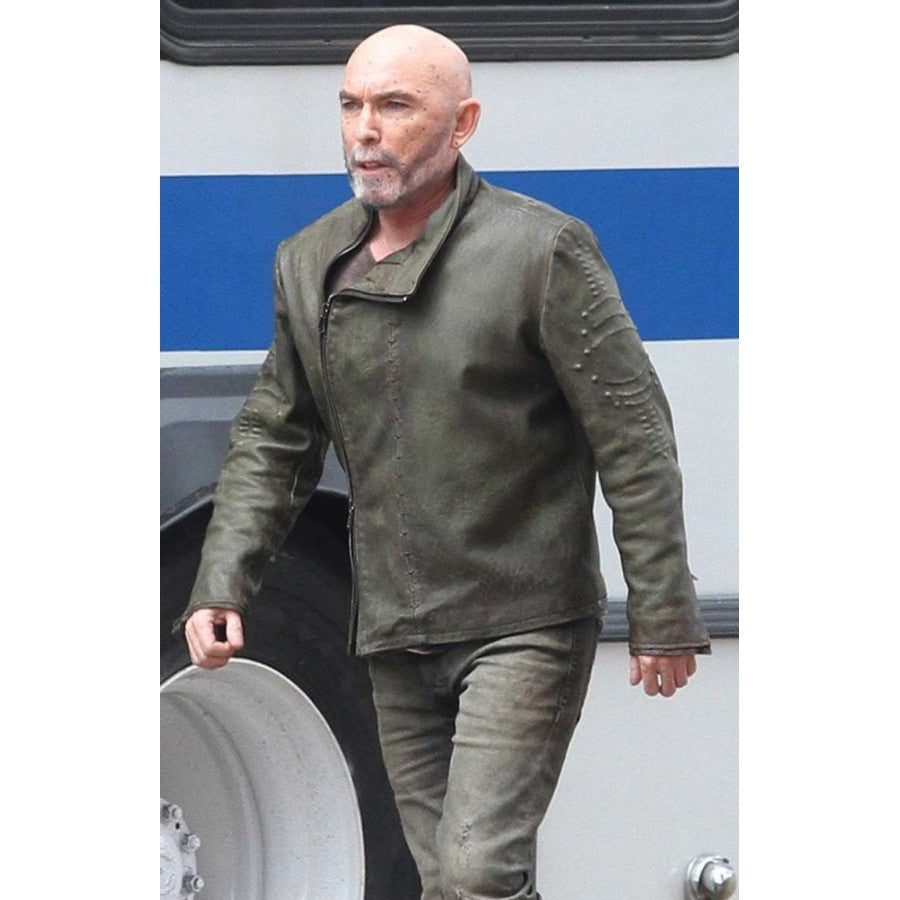 The Dark Tower Sayre Green Leather Jacket