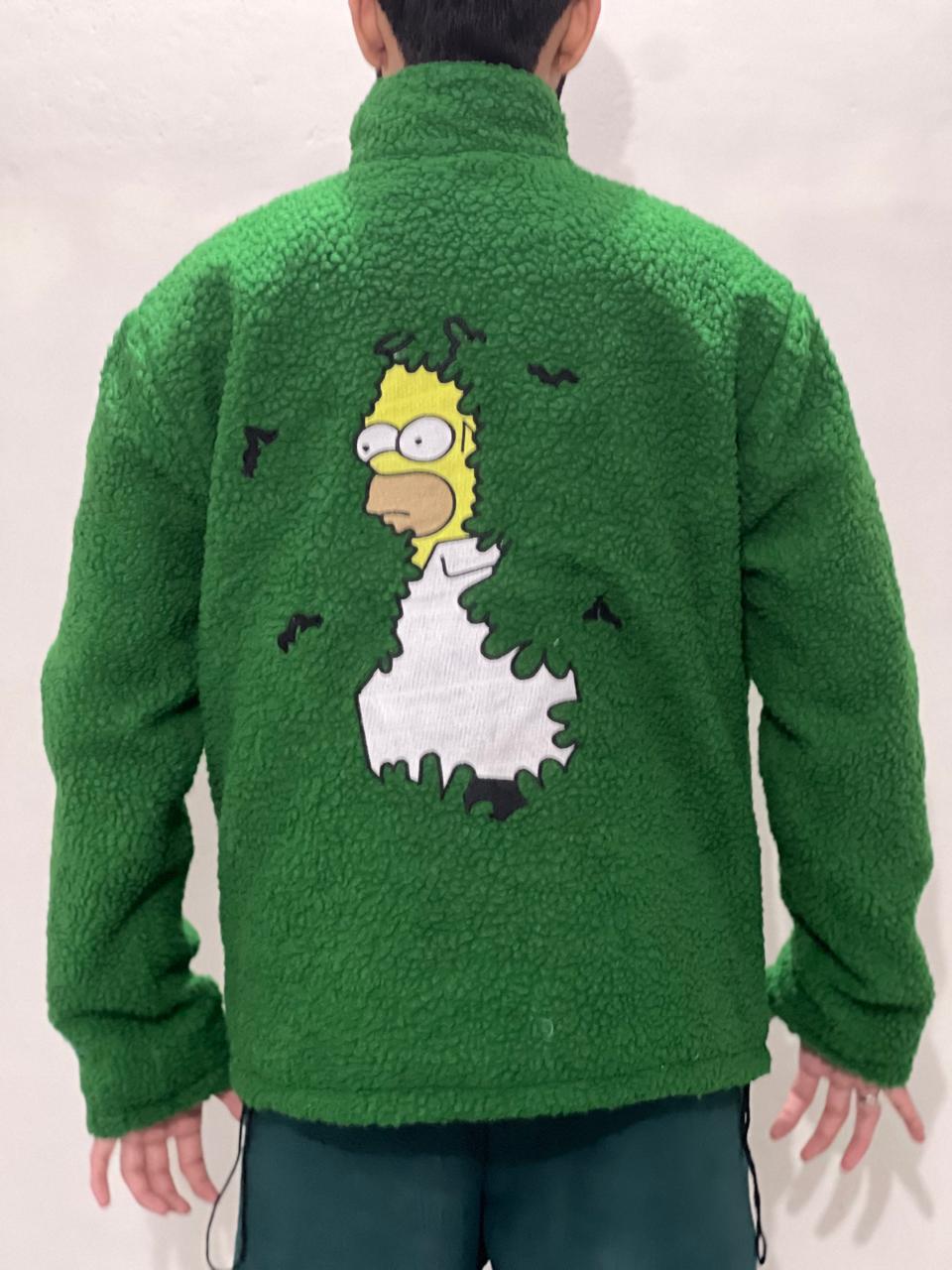 The Simpsons Homer Bush Green Wool Jacket