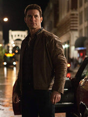 Tom Cruise Distressed Leather Jacket