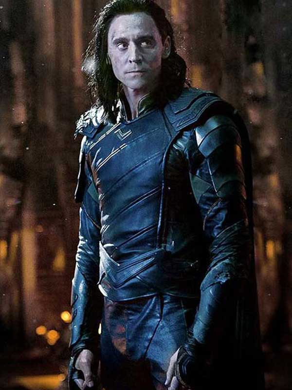 Tom Hiddleston Loki Infinity War Leather Jacket