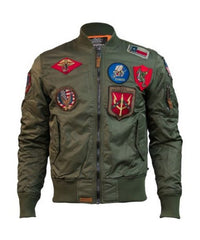 Top Gun Bomber Jacket With Patches