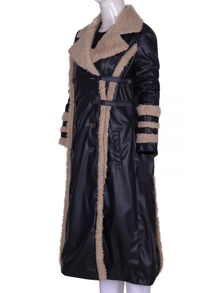 Triple XXX Yelena Fur Black Coat
