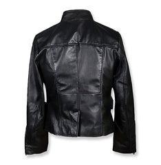 Twilight Breaking Dawn Bella Swan Black Double Breasted Leather Jacket