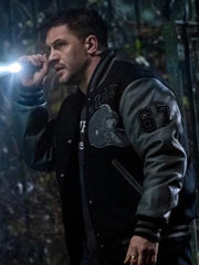 Tom Hardy Black Bomber Jacket