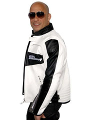 Fast and Furious 7 Movie Dominic Toretto Racer Leather Jacket