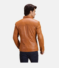 Men's Biker Style Leather Jacket