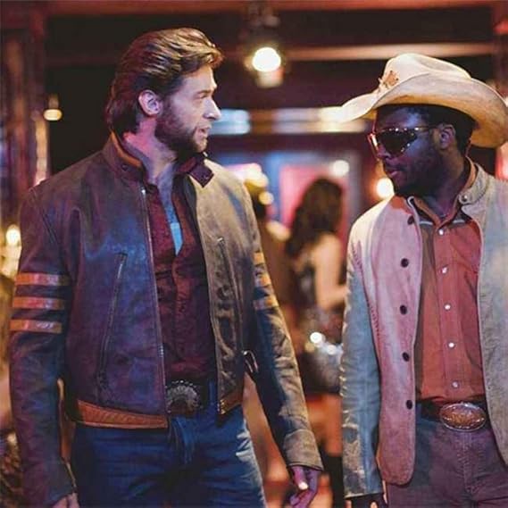Wolverine X-Men Origins Hugh Jackman Brown Motorcycle Leather Jacket