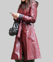 Faux Leather Coat