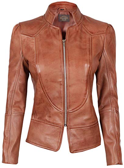 Women's Slim Fit Leather Jacket