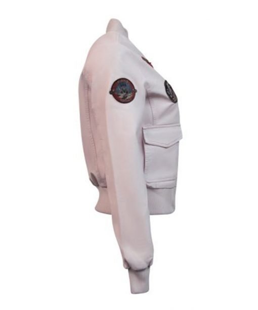 Light Pink Vegan Leather Jacket