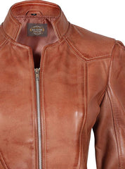 Women's Slim Fit Leather Jacket