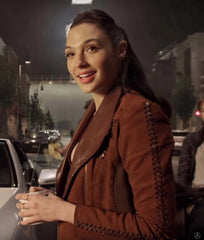 Justice League Gal Gadot Brown Jacket