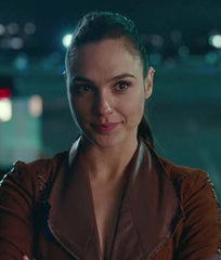 Justice League Gal Gadot Brown Jacket