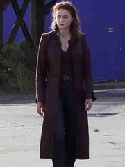 Dark Phoenix Sophie Turner Jean Grey Leather Coat