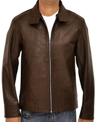 X MEN FIRST CLASS MAGNETO BROWN LEATHER JACKET