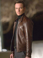 X MEN FIRST CLASS MAGNETO BROWN LEATHER JACKET