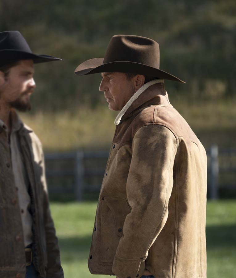 Yellowstone S03 Kevin Costner Suede Jacket