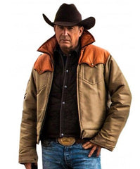 Kevin Costner Yellowstone John Dutton Leather Jacket And Vest