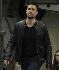 Agents of Shield Brett Dalton Black Leather Jacket