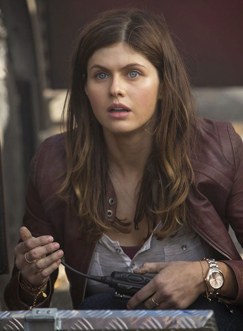 ALEXANDRA DADDARIO SAN ANDREAS LEATHER JACKET