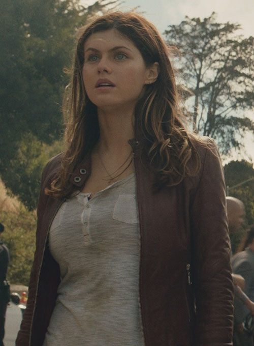 ALEXANDRA DADDARIO SAN ANDREAS LEATHER JACKET