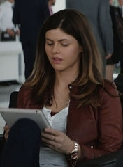 ALEXANDRA DADDARIO SAN ANDREAS LEATHER JACKET