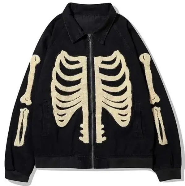 black-furry-bone-patchwork-skeleton-jacket