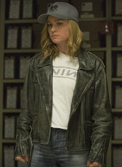 BRIE LARSON CAPTAIN MARVEL LEATHER JACKET