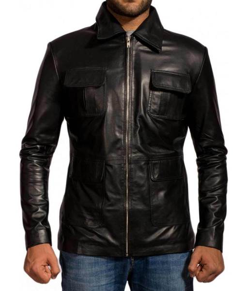 Damon Salvatore The Vampire Diaries Leather Jacket