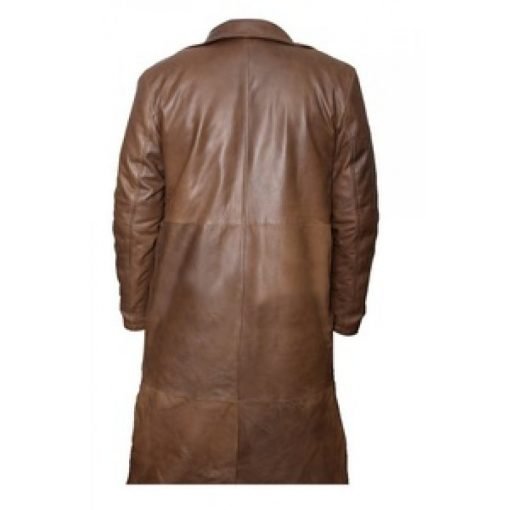 Bruce Wayne Brown Leather Coat