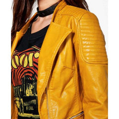 El Paso Quilted Biker Leather Jacket