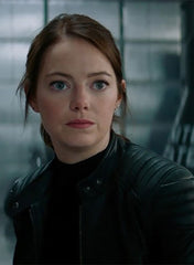 EMMA STONE ZOMBIELAND: DOUBLE TAP LEATHER JACKET