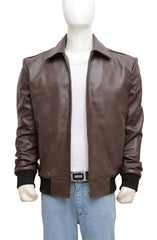 Happy Days Fonzie Brown Leather Jacket