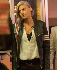 Eliza Coupe Future Man Tiger Easy Rider Leather Jacket