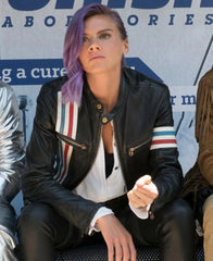 Eliza Coupe Future Man Tiger Easy Rider Leather Jacket