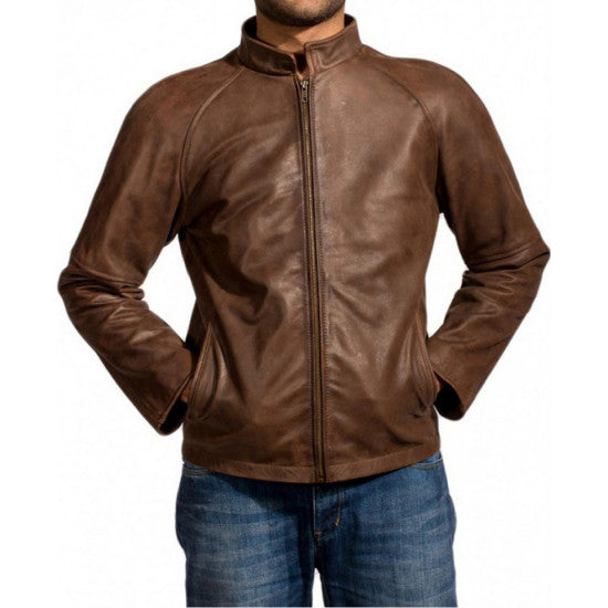 Tom Cruise Distressed Leather Jacket